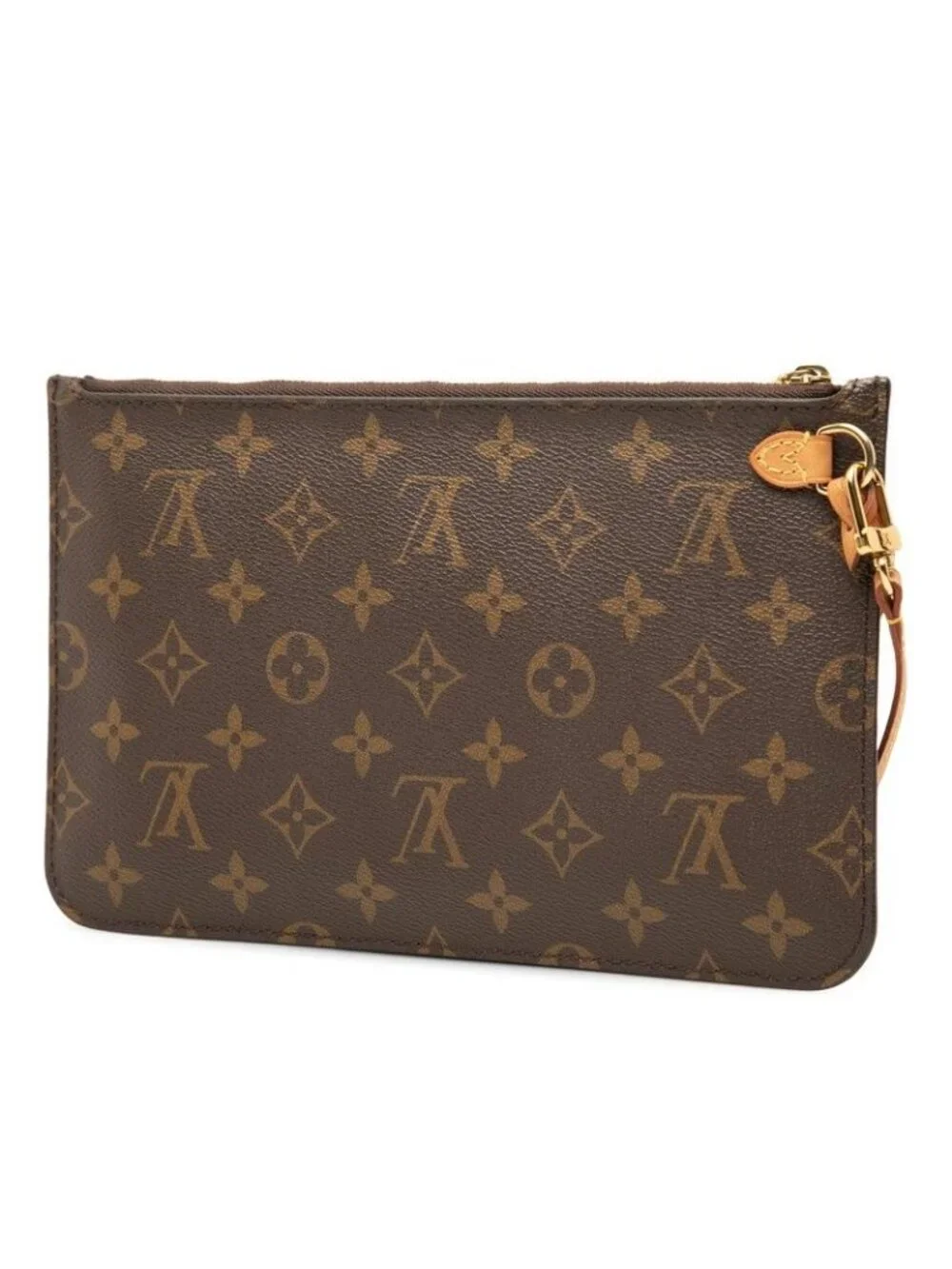 Louis Vuitton Pouch Brown Leather